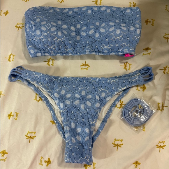 Victoria's Secret Other - Victoria's Secret Blue Lace Bikini